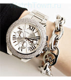  Shop Authentic Michael Kors Camille Silver Dial Silver Steel Strap Watch for Women - MK5634 - Luxxuri