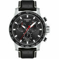  Shop Authentic Tissot Supersport Chrono Black Dial Black Leather Strap Watch for Men - T125.617.16.051.00 - Luxxuri