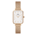  Shop Authentic Daniel Wellington Quadro Melrose White Dial Gold Mesh Strap Watch For Women - DW00100431 - Luxxuri
