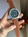 Shop Authentic Fossil Bronson Chronograph Luggage Blue Dial Brown Leather Strap Watch for Men - FS5829 - Luxxuri