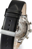  Shop Authentic Emporio Armani Gianni Chronograph Black Dial Black Leather Strap Watch For Men - AR0397 - Luxxuri