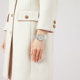  Shop Authentic Gucci 25H Quartz Silver Dial Silver Steel Strap Unisex Watch - YA163407 - Luxxuri