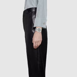 Shop Authentic Gucci 25H Quartz Silver Dial Silver Steel Strap Unisex Watch - YA163407 - Luxxuri