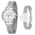  Shop Authentic Calvin Klein Even White Dial Silver Mesh Bracelet Watch for Women - K7B23126 - Luxxuri
