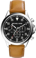  Shop Authentic Michael Kors Gage Chronograph Quartz Black Dial Brown Leather Strap Watch For Men - MK8333 - Luxxuri