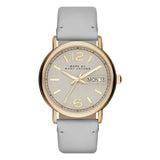  Shop Authentic Marc Jacobs Fergus Grey Dial Grey Leather Strap Watch for Women - MBM8654 - Luxxuri