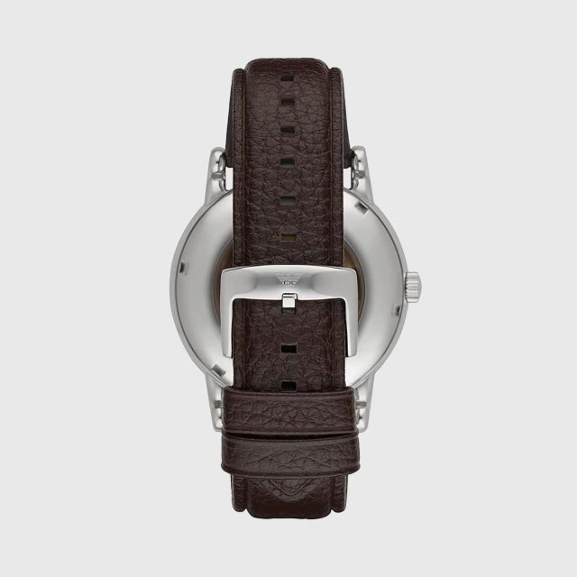  Shop Authentic Emporio Armani Luigi Meccanico Brown Dial Brown Leather Strap Watch For Men - AR1982 - Luxxuri