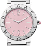  Shop Authentic Bvlgari Bvlgari Bvlgari Quartz Pink Dial Silver Steel Strap Watch for Women - BVLGARI103711 - Luxxuri