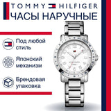 Shop Authentic Tommy Hilfiger White Dial Silver Steel Strap Watch for Women - 1781397 - Luxxuri