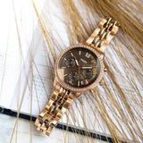  Shop Authentic Fossil Neutra Chronograph Mother of Pearl Brown Dial Rose Gold Steel Strap Watch for Women - ES5218 - Luxxuri