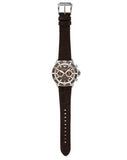  Shop Authentic Emporio Armani Diver Chronograph Brown Dial Brown Leather Strap Watch For Men - AR11486 - Luxxuri