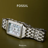  Shop Authentic Fossil Raquel Three Hand Date White Dial Silver Steel Strap Watch for Women - ES5221 - Luxxuri