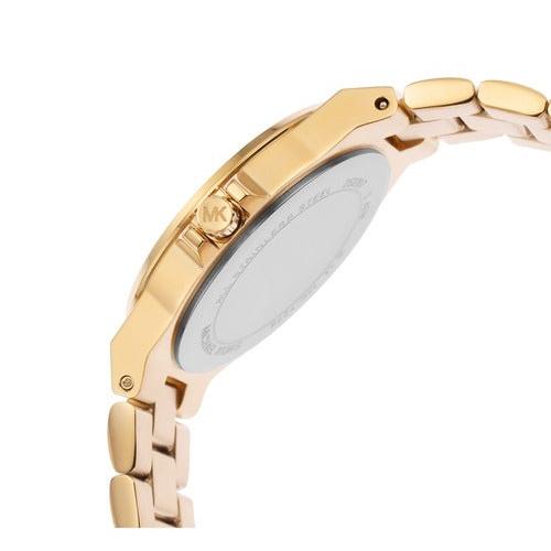  Shop Authentic Michael Kors Lennox Three-Hand Silver Dial Gold Steel Strap Watch For Women - MK7278 - Luxxuri