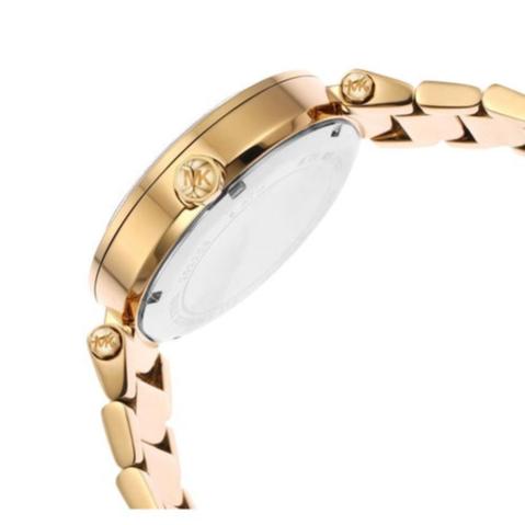  Shop Authentic Michael Kors Parker Analog Crystals Gold Dial Gold Steel Strap Watch For Women - MK7283 - Luxxuri