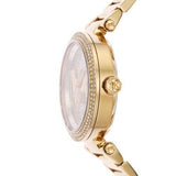  Shop Authentic Michael Kors Parker Analog Crystals Gold Dial Gold Steel Strap Watch For Women - MK7283 - Luxxuri