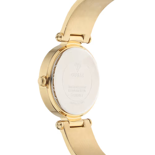  Shop Authentic Guess Muse Crystals White Dial Rose Gold Steel Strap Watch For Women - W1008L2 - Luxxuri