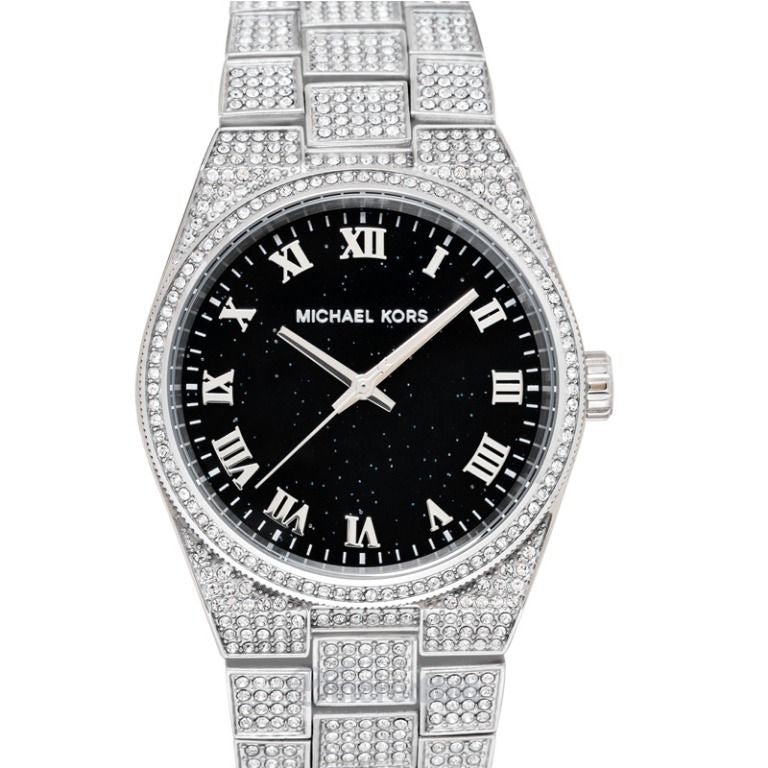 Shop Authentic Michael Kors Channing Diamonds Black Dial Silver Steel Strap Watch for Women - MK6089 - Luxxuri
