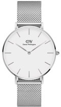  Shop Authentic Daniel Wellington Petite Sterling Quartz White Dial Silver Mesh Bracelet Watch For Men - DW00100306 - Luxxuri