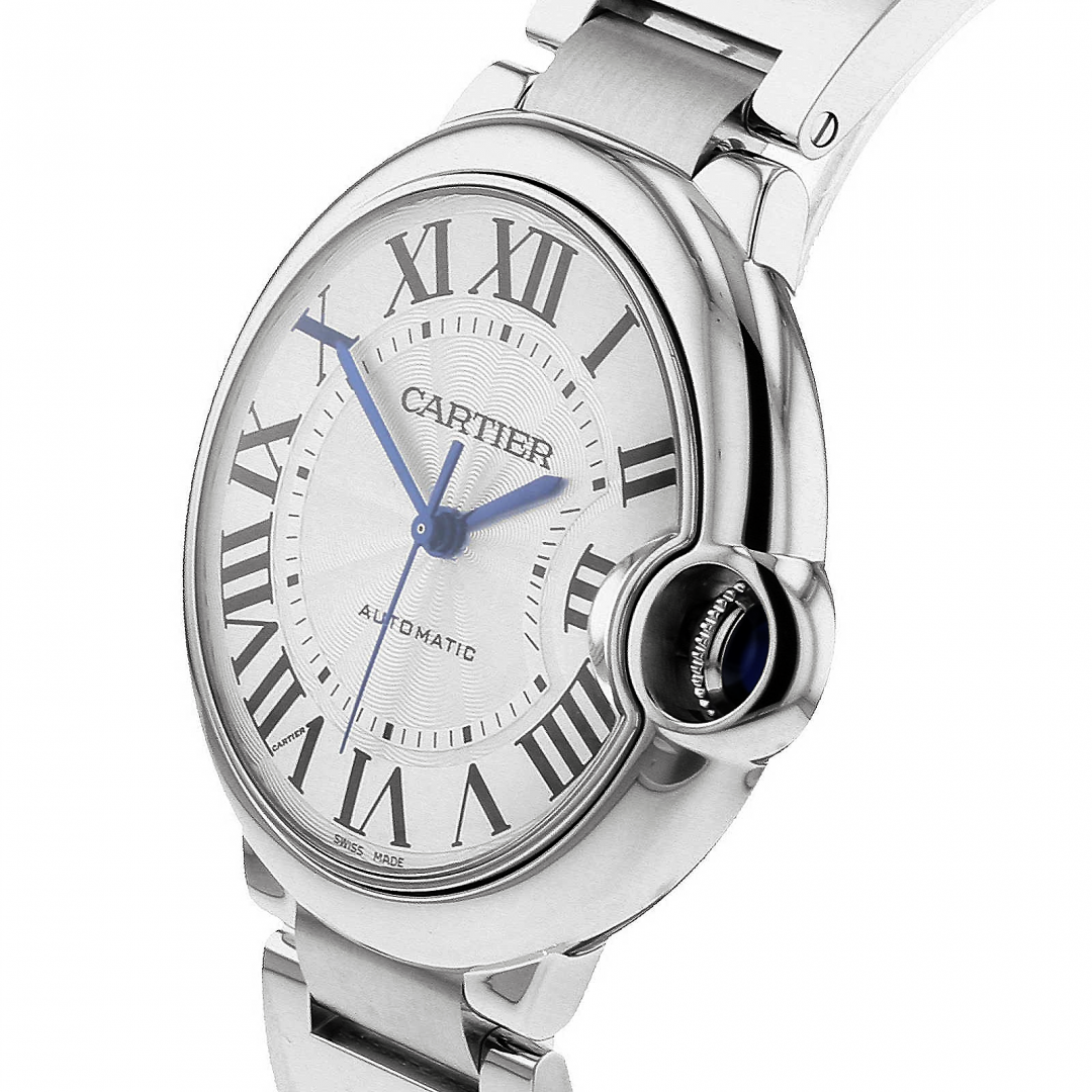  Shop Authentic Cartier Ballon Bleu De Cartier Silver Dial Silver Steel Strap Watch for Women - WSBB0048 - Luxxuri