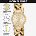  Shop Authentic Michael Kors Nini Three Hand Gold Dial Gold Steel Strap Watch For Women - MK3235 - Luxxuri