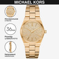  Shop Authentic Michael Kors Channing Quartz Gold Dial Gold Steel Strap Watch For Women - MK6623 - Luxxuri