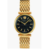  Shop Authentic Versace V-Twist Black Dial Gold Mesh Bracelet Watch for Women - VELS00819 - Luxxuri