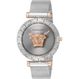  Shop Authentic Versace Palazzo Empire Silver Dial Silver Mesh Bracelet Watch for Women - VEDV00419 - Luxxuri