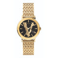  Shop Authentic Versace Virtus Quartz Black Dial Gold Steel Strap Watch for Women - VEHC00619 - Luxxuri