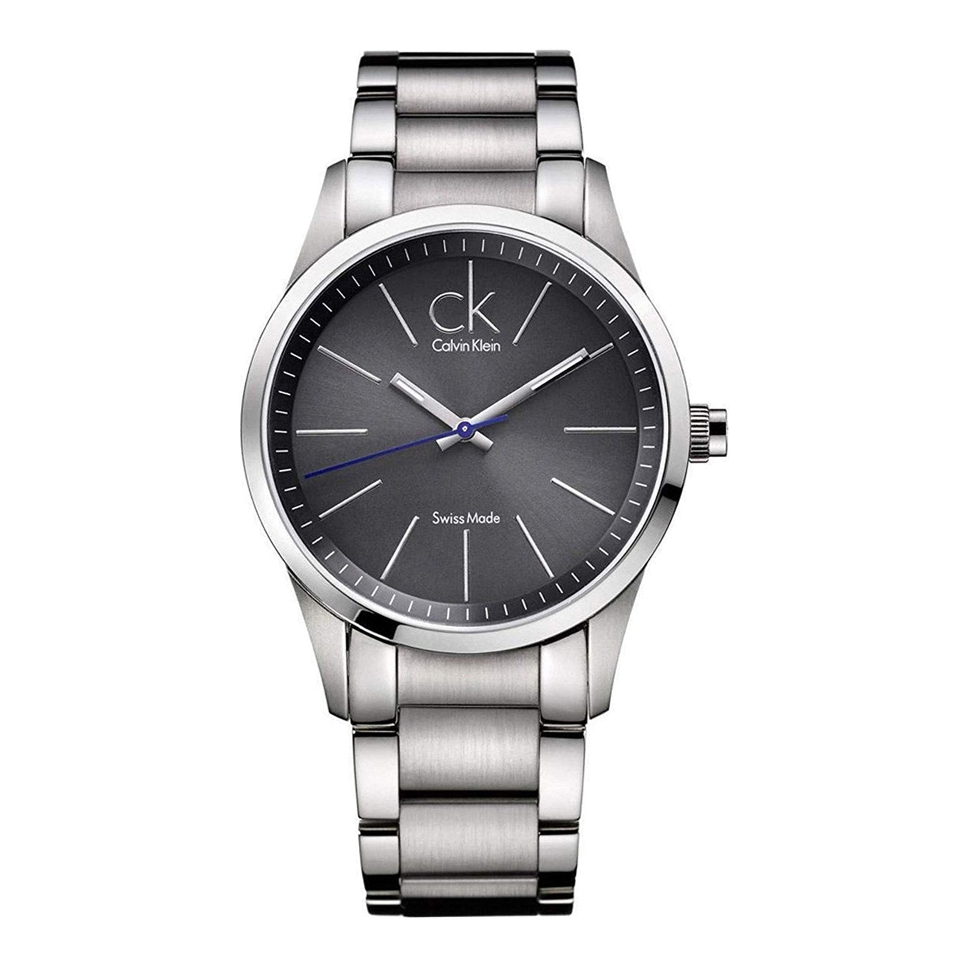  Shop Authentic Calvin Klein Bold Black Dial Silver Steel Strap Watch for Men - K2246107 - Luxxuri