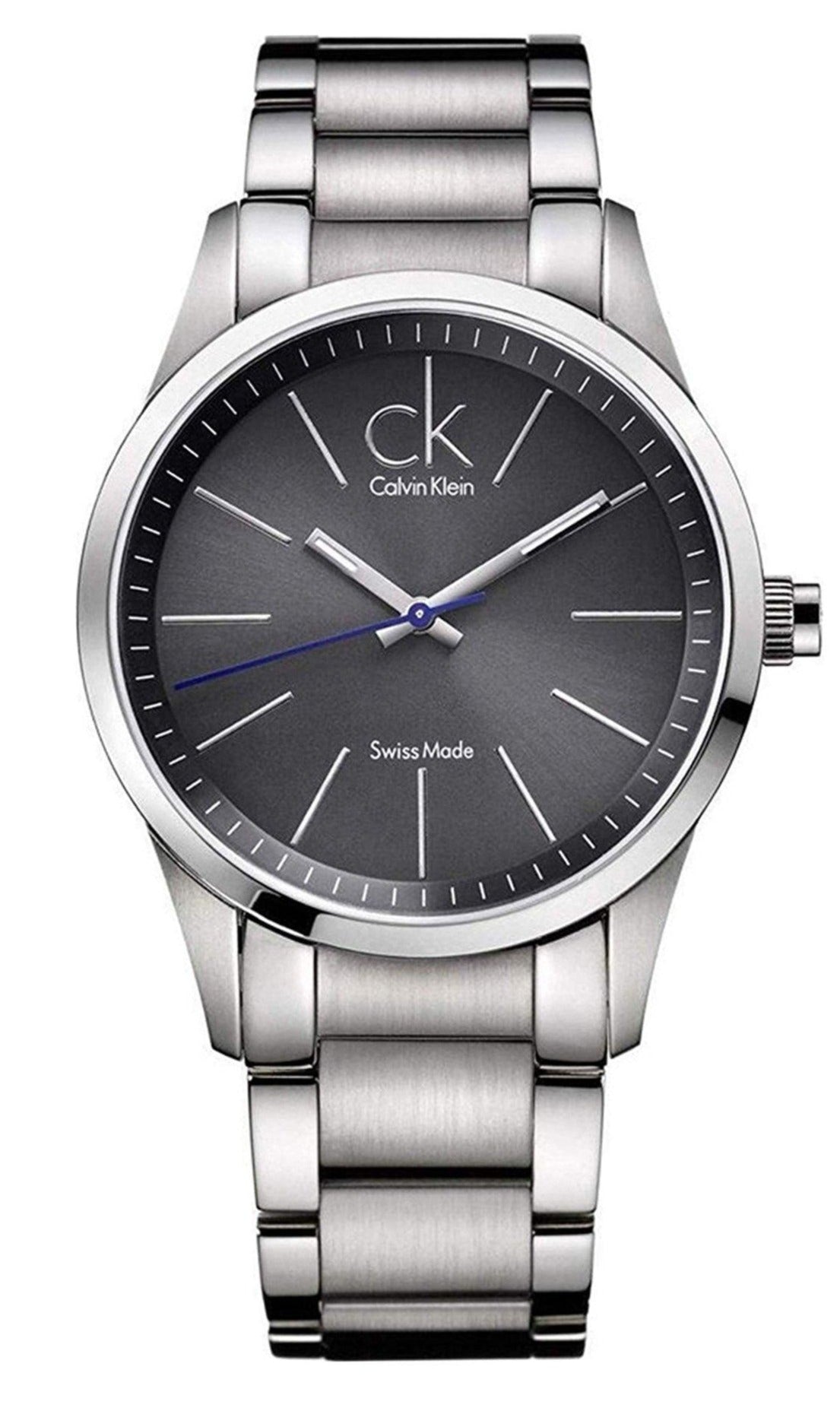  Shop Authentic Calvin Klein Bold Grey Dial Silver Steel Strap Watch for Men - K2241107 - Luxxuri