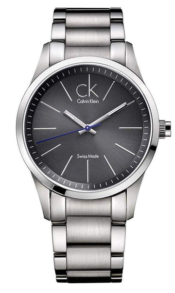  Shop Authentic Calvin Klein Bold Grey Dial Silver Steel Strap Watch for Men - K2241107 - Luxxuri