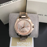  Shop Authentic Michael Kors Bradshaw Quartz Rose Gold Dial Rose Gold Steel Strap Watch For Women - MK6556 - Luxxuri