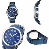 Shop Authentic Fossil Grant Chronograph Blue Dial Blue Steel Strap Watch for Men - FS5230 - Luxxuri