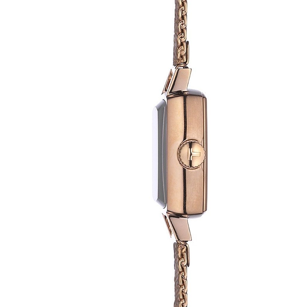  Shop Authentic Tissot Lovely Square Lady Quartz Rose Gold Dial Rose Gold Mesh Bracelet Watch For Women - T058.109.33.456.00 - Luxxuri