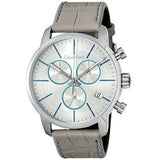  Shop Authentic Calvin Klein City Chronograph White Dial White Leather Strap Watch for Men - K2G271Q4 - Luxxuri