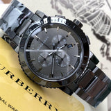  Shop Authentic Burberry The City Grey Dial Gunmetal Grey Steel Strap Watch for Men - BU9381 - Luxxuri