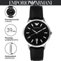  Shop Authentic Emporio Armani Classic Quartz Black Dial Black Leather Strap Watch For Men - AR2429 - Luxxuri