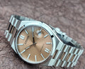 Citizen x Pantone Automatic Warm Sand Dial Silver Steel Strap Watch For Men - NJ0158-89Y