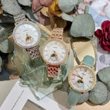  Shop Authentic Fossil Jacqueline Analog Moonphase Mother of Pearl White Dial Rose Gold Steel Strap Watch for Women - ES5165 - Luxxuri