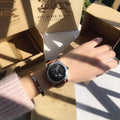 Burberry The City Black Dial Brown Leather Strap Watch for Men - BU9905