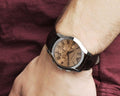  Shop Authentic Emporio Armani Valente Chronograph Amber Dial Brown Leather Strap Watch For Men - AR1634 - Luxxuri