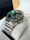  Shop Authentic Versace Grace Chronograph Quartz Green Dial Silver Steel Strap Watch For Men - VEZ900121 - Luxxuri