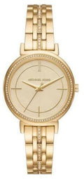  Shop Authentic Michael Kors Cinthia Quartz Gold Dial Gold Steel Strap Watch For Women - MK3681 - Luxxuri