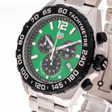  Shop Authentic Tag Heuer Formula 1  Chronograph Green Dial Silver Steel Strap Watch for Men - CAZ101AP.BA0842 - Luxxuri