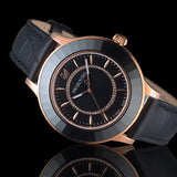  Shop Authentic Swarovski Octea Lux Black Dial Black Leather Strap Watch for Women - 5414410 - Luxxuri