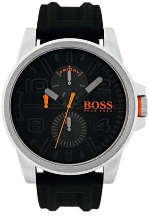  Shop Authentic Hugo Boss Detroit Sport Quartz Black Dial Black Rubber Strap Watch for Men - 1550006 - Luxxuri