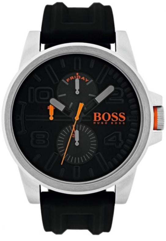  Shop Authentic Hugo Boss Detroit Sport Quartz Black Dial Black Rubber Strap Watch for Men - 1550006 - Luxxuri