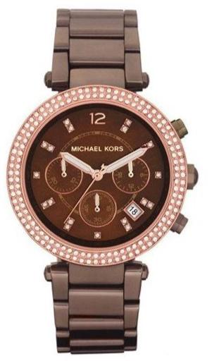  Shop Authentic Michael Kors Parker Chronograph Brown Dial Brown Steel Strap Watch For Women - MK5578 - Luxxuri