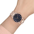  Shop Authentic Marc Jacobs Baker Blue Dial Rose Gold Steel Strap Watch for Women - MBM3330 - Luxxuri