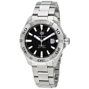  Shop Authentic Tag Heuer Aquaracer Automatic Black Dial Silver Steel Strap Watch for Men - WAY2010.BA0927 - Luxxuri